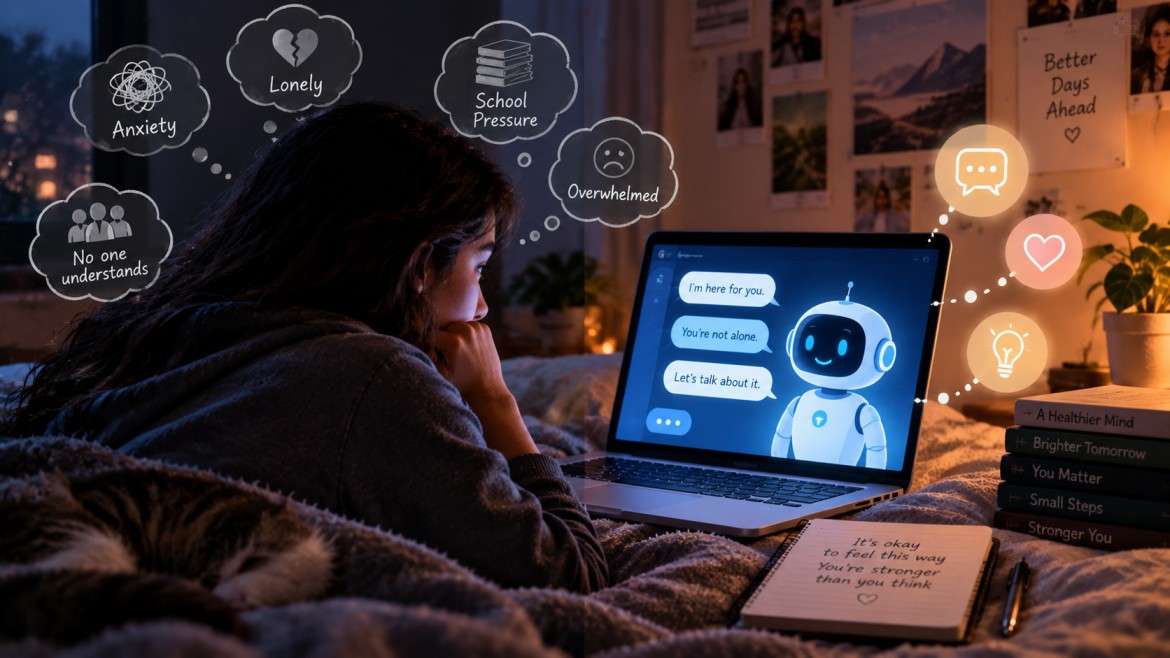 What Happens When Teenagers Use AI Chatbots for Emotional Support?