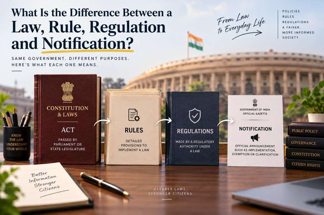 difference between act rule and regulation